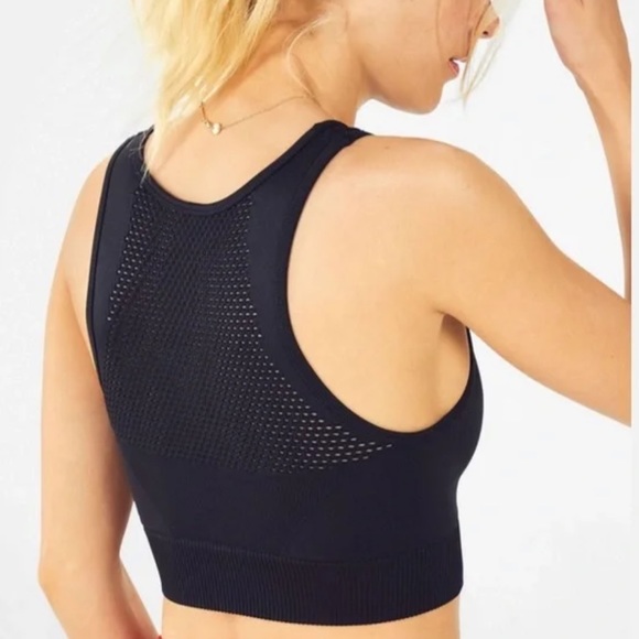 FABLETICS WOMEN’S BLACK MUSETTA SEAMLESS BRA / S - Picture 2 of 4